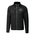 thumbnail image 2 of Men's-Cutter & Buck  Heather Charcoal Philadelphia Union Big & Tall Mainsail Sweater-Knit Full-Zip Jacket, 2 of 3