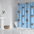 thumbnail image 2 of Cartoon Pug Dog Shower Curtain 84"x72" ,Bathroom Decorative Shower Curtains Set with 12 Hooks,Modern Waterproof Washable Shower Curtain, 2 of 6