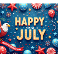 thumbnail image 3 of Eagle Decor Happy 4th of July Banner Balloon Design Independence Day for Holiday Celebration Outdoor Decor Indoor Party, 3 of 6