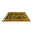 thumbnail image 2 of Ahgly Company Machine Washable Indoor Round Persian Yellow Traditional Area Rugs, 6' Round, 2 of 4