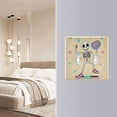 thumbnail image 5 of Dailycode Light Switch Plate Covers 3 Gang Wall Plate Plastics Outlet Covers for Kitchen Home Office Decor Cartoon Skeleton on Dance Floor, 5 of 8