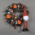thumbnail image 2 of Halloween Fall Wreath 40cm Artificial Fall Garland Maple Pumpkin Pine Cones Wreath Pendant Halloween Decoration for Front Door Window Indoor Outdoor, 2 of 4