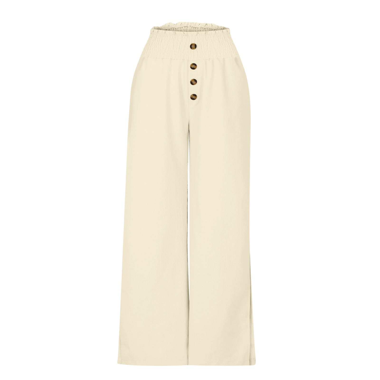 RYRJJ Womens High Waisted Pants Wide Leg Side High Slit Long