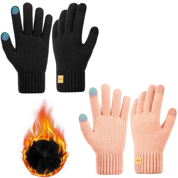 REDESS Winter Gloves for Men and Women Touch Screen Knit Warm Gloves for Cold Weather