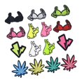 thumbnail image 3 of 16x Apliques de Tela Parches Bordados para Decoración de Manualidades de, 3 of 6