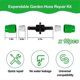 thumbnail image 2 of Expandable Garden Hose Repair Kit 10PC Dual-Channel Hose Female Male Connectors Pockets Hose for 3/4In 5/8In Garden Hose, 2 of 5