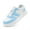 White Blue, variant on FUJEAK Women's Fashion Sneakers Lace-Up Casual Shoes Low Top Sport Walking Shoes