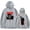 Grey, variant on Sombr Pic Merch Hoodie Unisex 2026 Fashion Casual Long Sleeve Sweatshirt