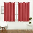 thumbnail image 3 of MKHERT Red Window Curtain Kitchen Curtains Window Treatments 26x39 inch,Set of 2, 3 of 3