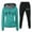Green 1, variant on Womens Sweatsuits 2 Piece Set Fashion Pullover Hoodies and Sweatpants Tracksuits Jogger Set Lounge Matching Set