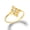 Yellow Gold, variant on Gold Wiccan Witch Knot Pagan Cubic Zirconia Ring (14K White Gold,Size 6)
