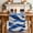 RoyalBlue, variant on Purple White Moire Table Runner 72 Inches Long Farmhouse Dress Scarves, Modern Abstract Art Dining Tablerunner for Coffee Table/Kitchen Island/Party Décor, 13" x 72"