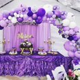 thumbnail image 5 of Kit de arco de guirnalda de globos morados, 122 piezas de 18 12 10 5 pulgadas, globos de confeti de látex, lavanda, globos de látex, lavanda, para mujeres, cumpleaños, baby shower, suministros de decoración de boda Rojo Verde, 5 of 5