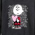 thumbnail image 3 of Peanuts - Charlie Brown Xoxo - Women's Lightweight French Terry Long Sleeve Shirt, 3 of 6