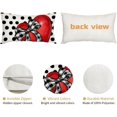 thumbnail image 5 of Valentines Day Pillow Cover 12X20 Inch Polka Dots Heart Bow Decoration Holiday Home Decorative Pillow Case for Sofa Couch Decor AA339-12, 5 of 6