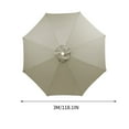 thumbnail image 2 of Honeeladyy 118inch Replacement Parasol Canopys, Polyester Fabric Patio Umbrella Canopys Cover, Market Umbrella Top, UV Protection and Waterproof for Pool, Decks & Yard & Beach (8 Ribs Canopys), 2 of 5