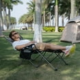 thumbnail image 6 of Reclining Beach Chair for Adults, 6-Legged Camping Chair with Foot Rest, Grey, 6 of 8