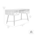 thumbnail image 7 of Bridges 4 Drawer Desk in Two Tone Acacia Wood, 7 of 7