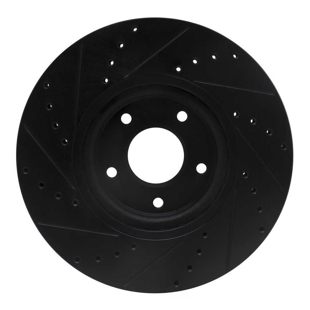 Dynamic Friction Company 633-67059R DFC Brake Rotor - Drilled And Slotted - Black