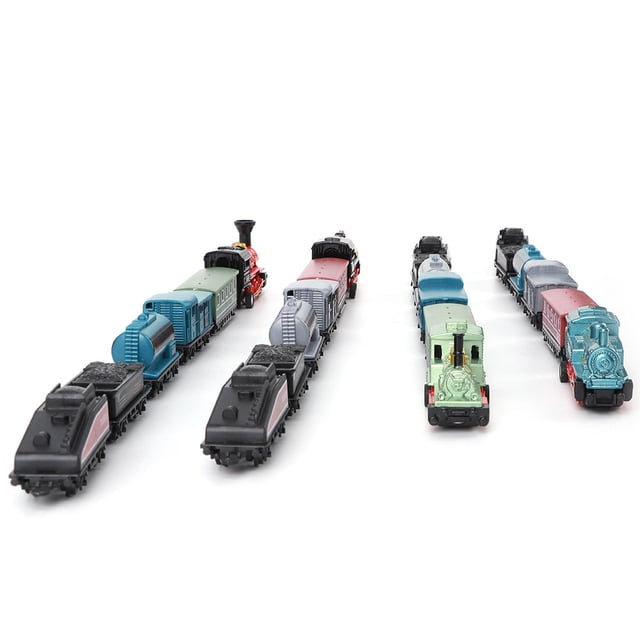 Mini Trains Jouet, Ensemble de Modèles de Trains Sûrs et Faciles à Utiliser, pour Cadeaux