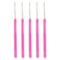 thumbnail image 2 of serony 5 Pieces Pulling Hook Needle Tools for Micro Ring Hair Extensions Rose Red, 2 of 8