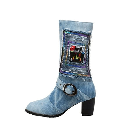 

Women Fashion Boots Fashion Boots Women Over Knee High Boots Big Size 43 Side Half Zip Thin Heel Thigh High Boots