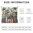 thumbnail image 5 of YINGXI American Stars Eucalyptus Lamb Ear Wreath Throw Pillow Covers, Cushion Case for Sofa Couch 24x24in, 5 of 5