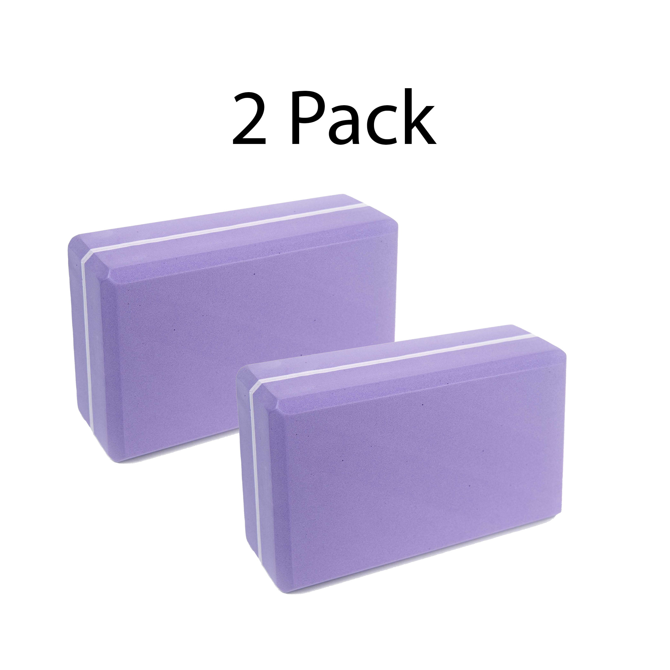 Yoga Block Set of 2 High Density Eco Friendly EVA Foam Brick Dual Color Yoga Blocks to Support and Deepen Poses 