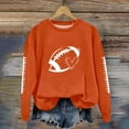 thumbnail image 2 of Kaliqueen Football Sweatshirts for Women Graphic Game Day Y2K Crewneck Oversized Pullover Fall Casual Long Sleeve Tops, 2 of 4