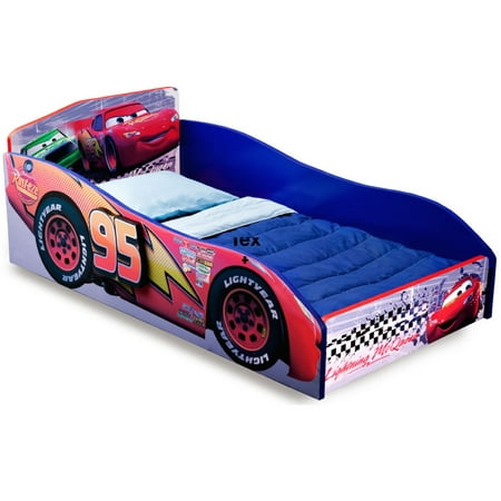 Delta Children Disney/Pixar Cars Wooden Toddler Bed, (Best Toddler Bed For 18 Month Old)