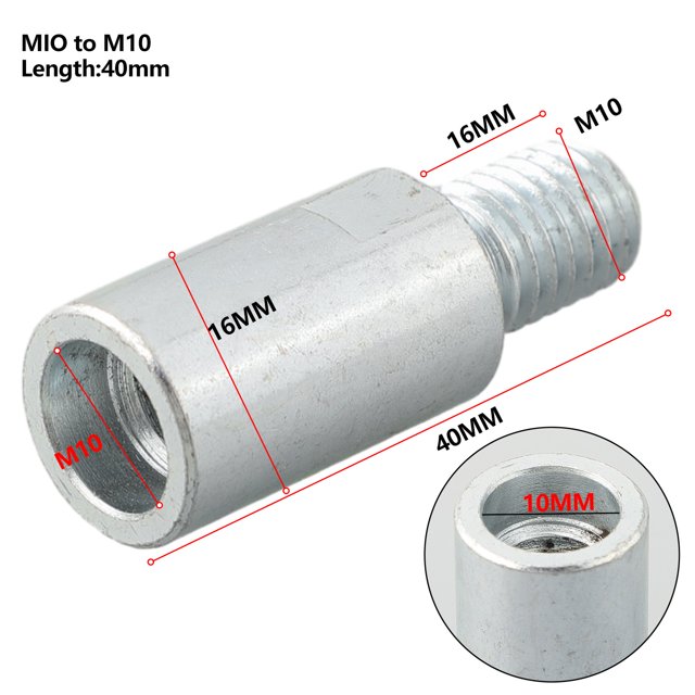 Angle Grinder Adapter Rod Extension Rod M10 Adapters Rod For Model 100 Angle Grinders Polishers Polishing Accessories
