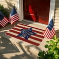 thumbnail image 5 of XMMSWDLA 4th of July Doormat Patriotic Welcome Home Mat American Flag Stars Doormat Independence Day Memorial Day Front Door Mat for Home Office Indoor Kitchen Decoration, 5 of 6