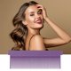 thumbnail image 2 of Cepillos de bricolaje portátiles para mujeres, herramienta de peinado para cabello rizado, húmedo, seco, largo, peine para desenredar el cabello, cepillo para peinar, nailon PP, púrpura, 2 of 7