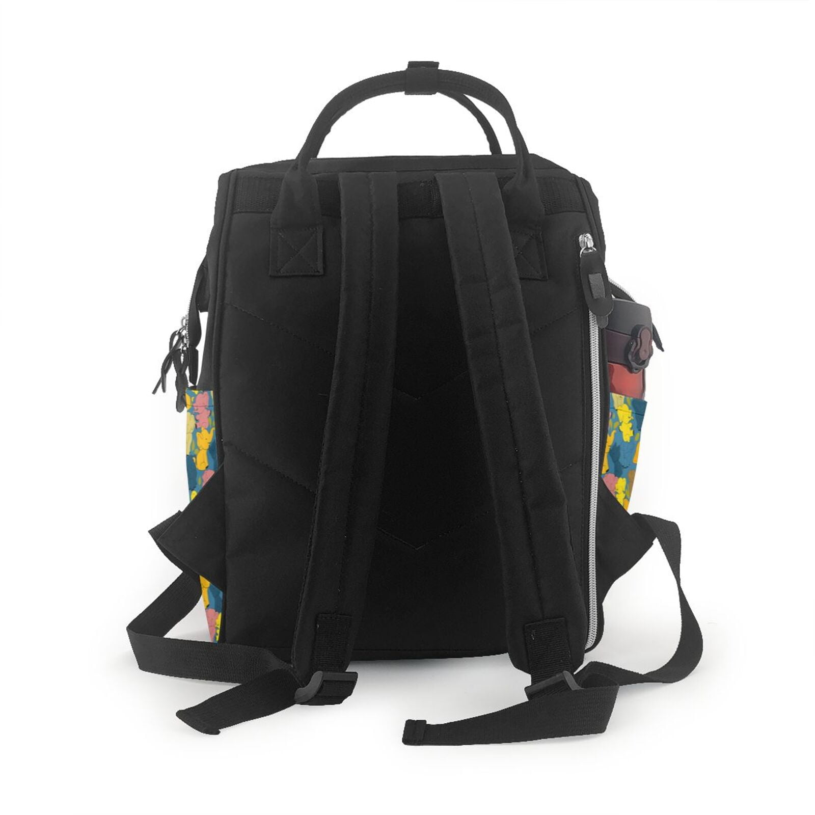 Fuzoiu Retro Boho Elephants Print Diaper Bag Backpack,Baby Essentials Travel Tote,Multi function Waterproof Diaper Bag, Travel Essentials Baby Bag - Unisex
