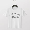 thumbnail image 2 of Faraee Mothers Day Shirt for Kids Toddler Boys Girls Letter Print Short Sleeve T-Shirt Crewneck Casual Basic Tee Tops White 7-8 Years, 2 of 4