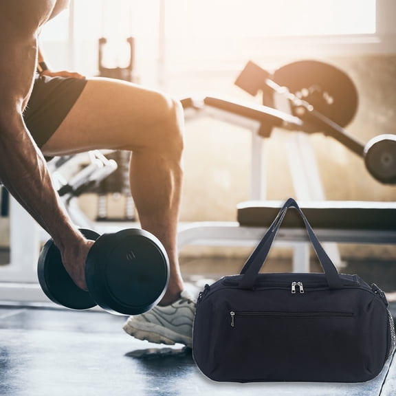 Wet Dry Separation Gym Duffel Bag, Dual Zone Partition Lightweight Multi Carry Design, Sports Shoulder Tote, Storage Sack for Yoga Fitness Travel Daily Outdoor Sports Use