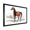 thumbnail image 2 of Designart 'Ancient Horse' Farmhouse Framed Art Print, 2 of 4