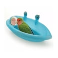 thumbnail image 2 of Mini Bañera De Plástico Para Pájaros Con Espejo azul, 2 of 4