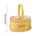 thumbnail image 2 of Handwoven Wooden Flower Pots for Indoor Outdoor Decorative Storage Planter with Natural Style, 2 of 6