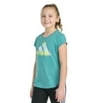 thumbnail image 4 of Girls adidas Short Sleeve Essential Tee Color: Powder Teal Size: LARGE, 4 of 4