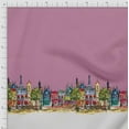 thumbnail image 3 of Soimoi Cotton Duck Fabric Buildings Panel Print Fabric by The Yard 56 Inch Wide, 3 of 3