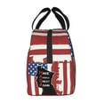 thumbnail image 5 of Flag Day Insulated Lunch Bag for Women Men , Reusable Cute Lunch Bags for Picnic School Work Office Soldiers Silhouettes, 5 of 8