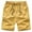 Yellow, variant on Pantalon Court Homme Men's Summer Trend Youth Handsome Casual Loose Sports Plus Size Bermuda Shorts Beach Pants Athletic Shorts Men Khaki XL