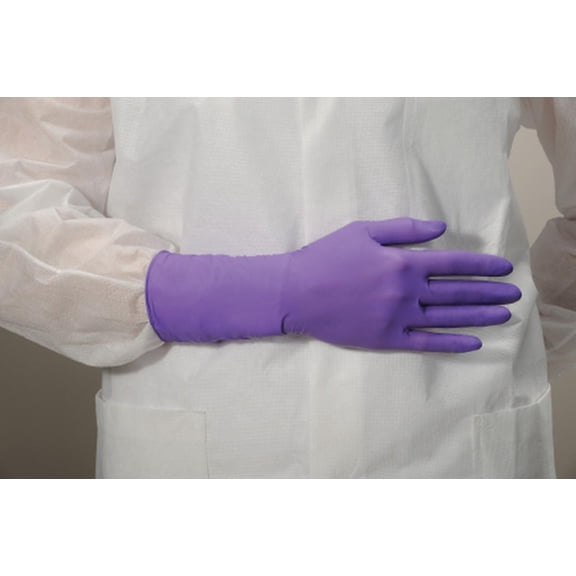 Purple Nitrile-Xtra Exam Glove NonSterile Powder Free Nitrile Ambidextrous Textured Fingertips Large - Box of 50
