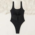 thumbnail image 5 of HOMBOM One Piece Swimsuit for Women Sparkly Tummy Control Black Vacation Adults Bathing Suit, 5 of 7