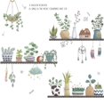 thumbnail image 5 of Calcomanías de pared con hojas y plantas en macetas verdes, pegatinas de pared para dormitorio, mural de pared de hojas como decoración de pared para sala de estar, pegatinas removibles para decoración de paredes del hogar como regalo de cumpleaños de inauguración de la casa Sincero Electrónica, 5 of 5