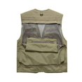 thumbnail image 4 of Men's Multifunctional Fishing Vest Mesh Loose Jacket Outdoor Multi Pocket Photography Fisherman Vest Khaki XL, 4 of 5