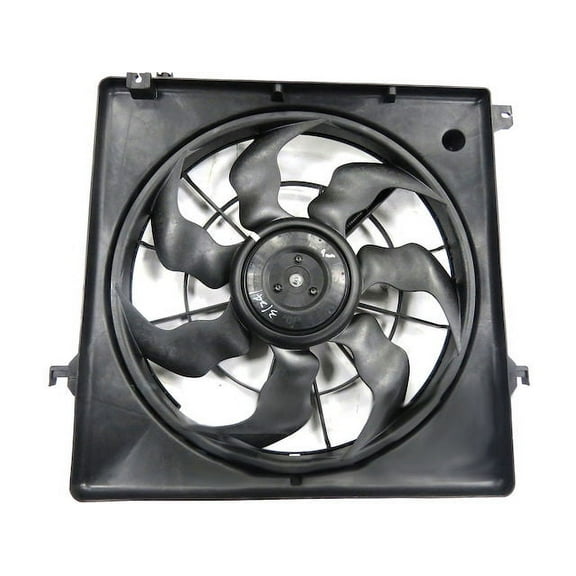 Radiator Fan Assembly - Compatible with 2013 - 2018 Hyundai Santa Fe Sport Sport Utility 2.0L 4-Cylinder 2014 2015 2016 2017
