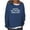 Blue, variant on Womens Tops Long Sleeve Women Oversize Funny Text Letter Print Round-Neck Long Sleeve Loosen Single Sweatshirt Tops Pullover Blouse Long Sleeve Womens Tops