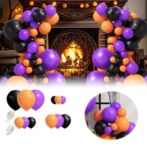 JJKBVCLO Halloween Balloon Arch Balloons Party Pumpkin Bat Themed Celebration